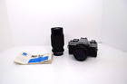 Minolta XG-1 35mm Film Camera w/ MD 50mm Lens &amp; Mitakon MC Zoom Lens