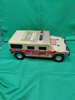 Tonka Fire Rescue Hummer Vehicle 2000s Vintage Red & White  - Image 1 of 4