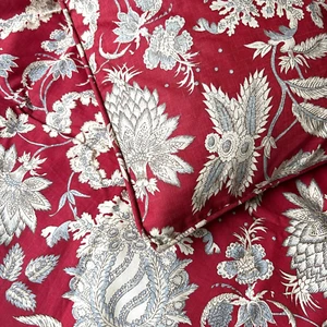 Pottery Barn 26 Zoll dekorativer Kissenbezug rot Blumen Palampore Cottagecore NEU - Bild 1 von 6