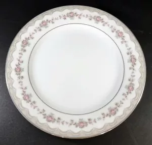 Noritake China Glenwood Side Plate 5770 M Beautiful Shape Silver Details - Picture 1 of 4