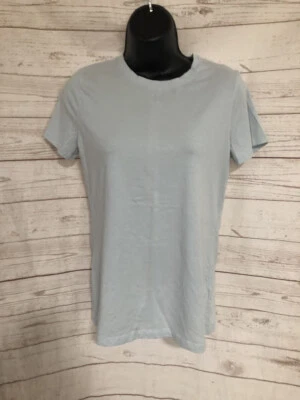 Camiseta informal para mujer Lord & Taylor azul claro manga corta mezcla de algodón talla S Foto 1 de 3