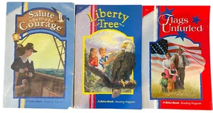 Lot of 3 Abeka Reading Program Books 4th Fourth Grade Homeschool A-1 A-2 A-3 - Picture 1 of 2