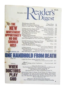 Reader's Digest Magazine December 1981 Vintage - Picture 1 of 7