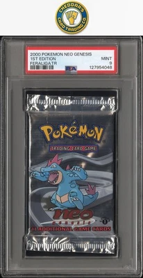 2000 Pokemon Neo Genesis Pack 1st Edition Feraligatr PSA 9 - Image 1 of 2
