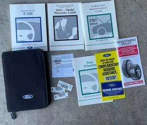 2001 FORD F-150 Truck OWNERS MANUAL SET guide w/ zippered storage case - Picture 1 of 2