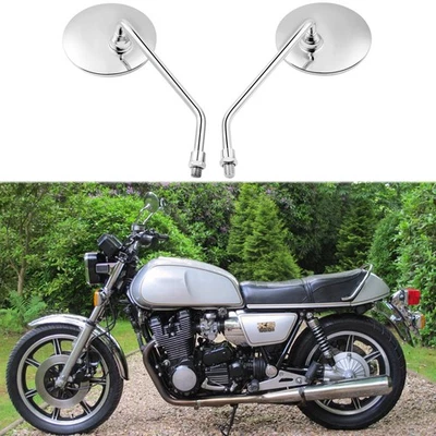 Espejos retrovisores laterales cromados para motocicleta Yamaha XS1100 XS650 XS400S XS360 Foto 1 de 4