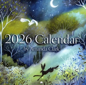 2026 AMANDA CLARK WALL CALENDAR Pagan Wicca GODDESS NATURE CELTIC WITCH SQUARE - Picture 1 of 9