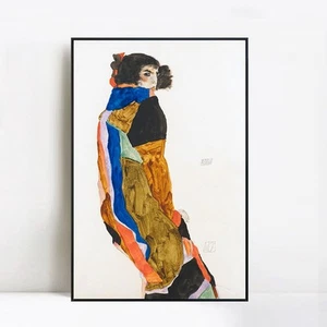Framed Canvas Giclee Print The Dancer Moa by Egon Schiele Wall Art Home Decor - Picture 1 of 17