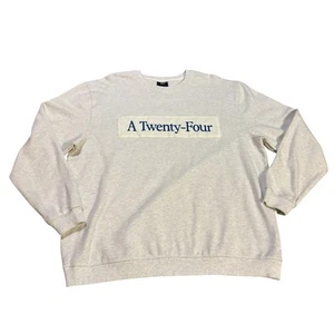 A Twenty-Four The Original Crewneck Sweatshirt Grey Size Large Film Casual - Picture 1 of 9