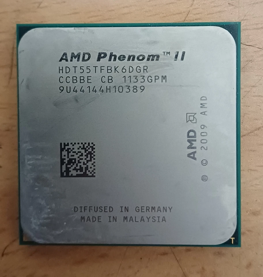 AMD Phenom II HDT55TFBK6DGR X2 555 Black Edition 3.2GHz Dual-Core CPU Processore - Immagine 1 di 1