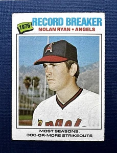 1977 TOPPS 1976 STRIKEOUT RECORD BREAKER 234 (EX) 1999 HOF / ALL-TIME STRIKE-OUT - Picture 1 of 2