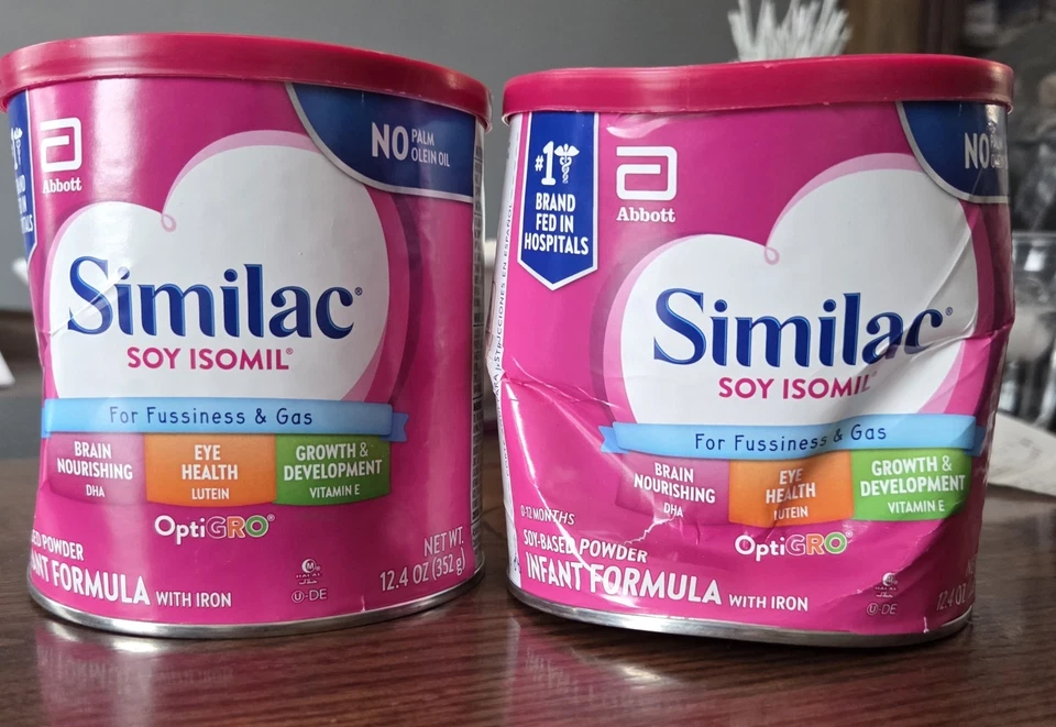2 latas Similac soja isomil infantil 12,4 oz fórmula 12,4 oz lata CADUCIDAD 12/2026 Foto 1 de 1