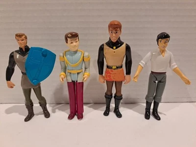 Лот товаров с куклами Disney Prince (4) экшн-фигурки Prince Charming-Eric-Phillip 4 дюйма - Изображение 1 из 4