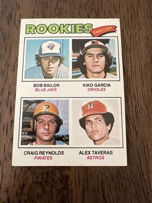 vintage   1977 Topps - Rookie Shortstops  Reynolds,  Bailor,  Garcia #474 (RC) - Image 1 of 2