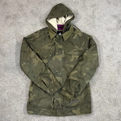 Burton Jacket S Camo Dunmore Thermolite Snowboard Coat Winter Insulated Hooded - Image 1 of 4