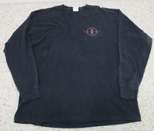 Vintage X-Files Shirt Long Sleeve Size XL "Believe the Lie" Embroidered 1996