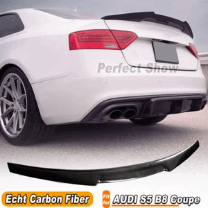 Se adapta a Audi A5 S5 B8/8.5 Coupe 08-17 alerón de carbono alerón trasero ala labio - Imagen 1 de 12