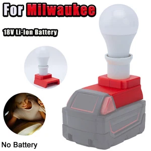 LED Work Light For Milwaukee 18V Li-ion Battery Operated 5W Emergency E27 Lamp - Picture 1 of 12
