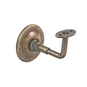 Handlaufhalter Wandhalterung Handlauf Metall Antik Messing 74,5mm Tiefe - Bild 1 von 2