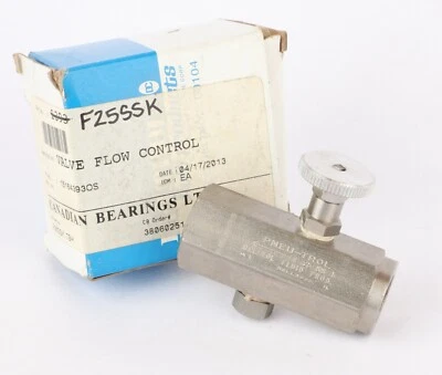 Deltrol F25SSK Pneumatic Flow Control Valve, 3/8" NPT, 5000PSI, Stainless - Image 1 of 4