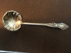 Sterling Silver Antique R. Blackinton & Co. Azalia Floral Cream Ladle Pat. 1902 - Picture 1 of 12