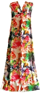 Tiana B.Sleeveless Floral print Brazil Jersey Maxi Dress- multi- size-8 - Picture 1 of 4