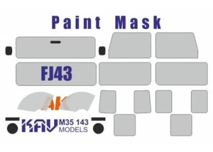 1/35 Lackiermaske für FJ43 (AK) - Bild 1 von 1