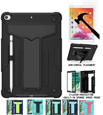 Funda iPad 9.ª/8.ª/7.ª generación 10,2 pulgadas a prueba de golpes con soporte para niños cubierta amigable Foto 1 de 4
