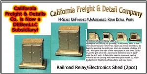 Railroad Relay/Electronics Shed N/1;160 CAL Freight & Details *NEW* - Picture 1 of 11