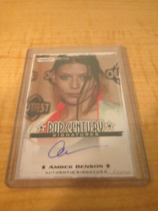 2010 Razor Pop Century Signatures Amber Benson #AU-AB1 / Buffy Vampire Slayer