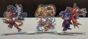 Digimon Gift Box 2022 Acrylic Standing Pieces (3) Bandai - 4" Tall - Picture 1 of 4