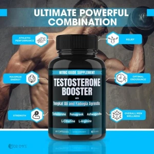 TESTOSTERONE BOOSTER NUTRITIONAL STAMINA, ENDURANCE & STRENGTH - Picture 1 of 9