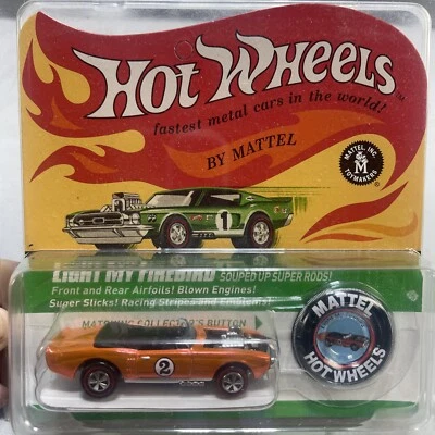 NIB 2016 Mattel Hot Wheels Red Line Light My Firebird Metallic Orange 4079/5000 - Image 1 of 4