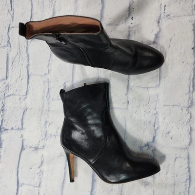 CC Corso Como WOMENS SIZE 7.5 Leather Ankle Boots Black Booties  - Image 1 of 4
