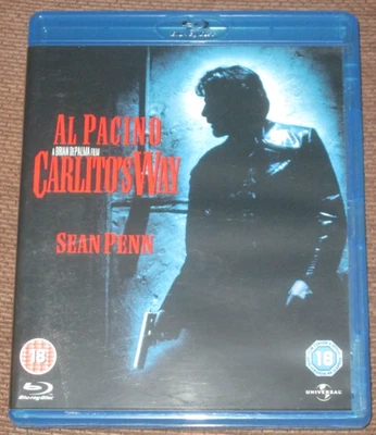 CARLITO'S WAY UK Released Blu-ray 1993 Al Pacino Sean Penn Brian De Palma  VGC - Image 1 of 3