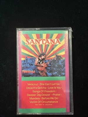 NEW Sealed SANTANA FREEDOM Cassette Tape 1987 Rock Latin Cubano Rare - Image 1 of 4