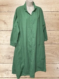 Zanzea Caftan Dress Green Boho Lagenlook Oversized Relaxed Boxy Artsy - Picture 1 of 12