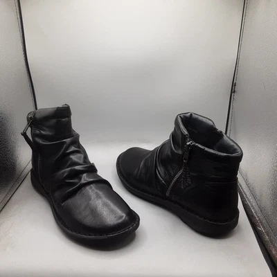 Botines Miz Mooz Cuero Acanalados Agradables 7.5-8M EU38 Negro A201 Foto 1 de 4