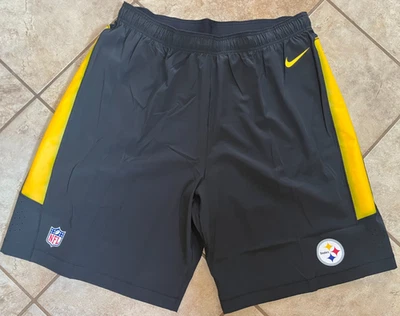 PITTSBURGH STEELERS AUTHENTIC NIKE NFL ON FIELD APPAREL SHORTS-MENS SIZE 2X-NEW! - Image 1 of 4