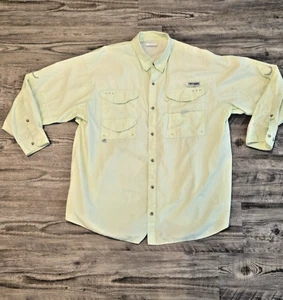Columbia PFG belüftetes Angelhemd Knopfleiste Langarm hellgrün Herren 2XL - Bild 1 von 5