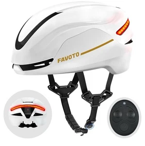 Smart Bike Helmet LED Turn Signals Visor Certified USB Rechargeable Large - NIB - Picture 1 of 16