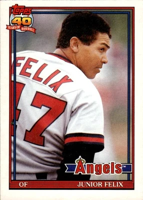 1991 Topps Traded #40T Junior Felix - Image 1 of 2