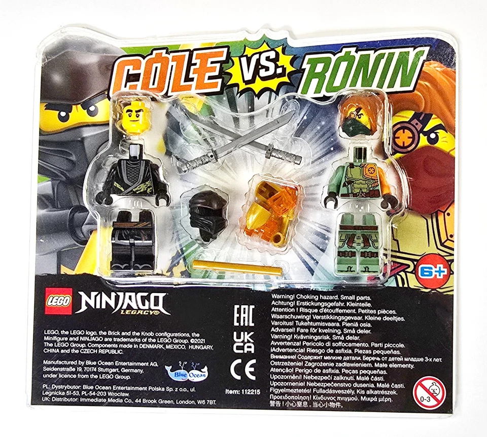 LEGO Ninjago Legacy Cole vs Ronin Minifigure Blister Pack Set 112215 - Image 1 of 1