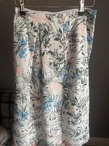 Reiss Rennie Skirt Size 8 Multi Floral Holiday Evening Cocktail A-line Flare - Picture 1 of 4