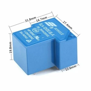 SONGLE T90 Mini Power Relays SLA-05V 09V 12V 24V 48VDC-SL-A -SL-C 4/5/6Pin 30A - Picture 1 of 5