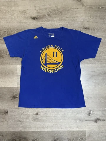 Adidas Golden State Warriors Klay Thompson Shirt Jersey Mens Sz L Nba Playoffs Cover