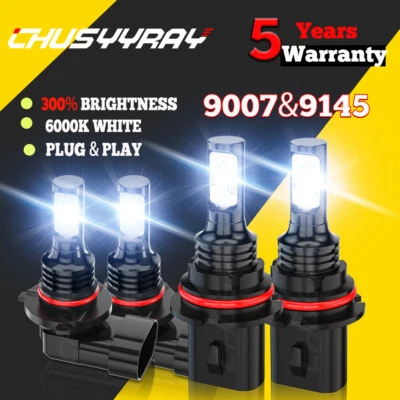 9007+9145 Combo LED Headlight Fog Light For Ford F 250 F 350 Super Duty 2001-04 - Image 1 of 4