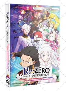 Re: Zero kara Hajimeru Isekai Seikatsu Season 1-3 English Dub + 2 Specials DVD - Picture 1 of 10