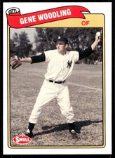 1989 Swell Baseball Greats 102 Gene Woodling   New York Yankees  UER