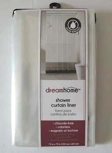 Delineador de cortina de ducha DreamHome blanco PEVA 72 x 72 - Imagen 1 de 1